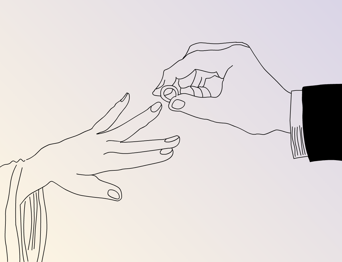 Illustration a guide to wedding processional orders