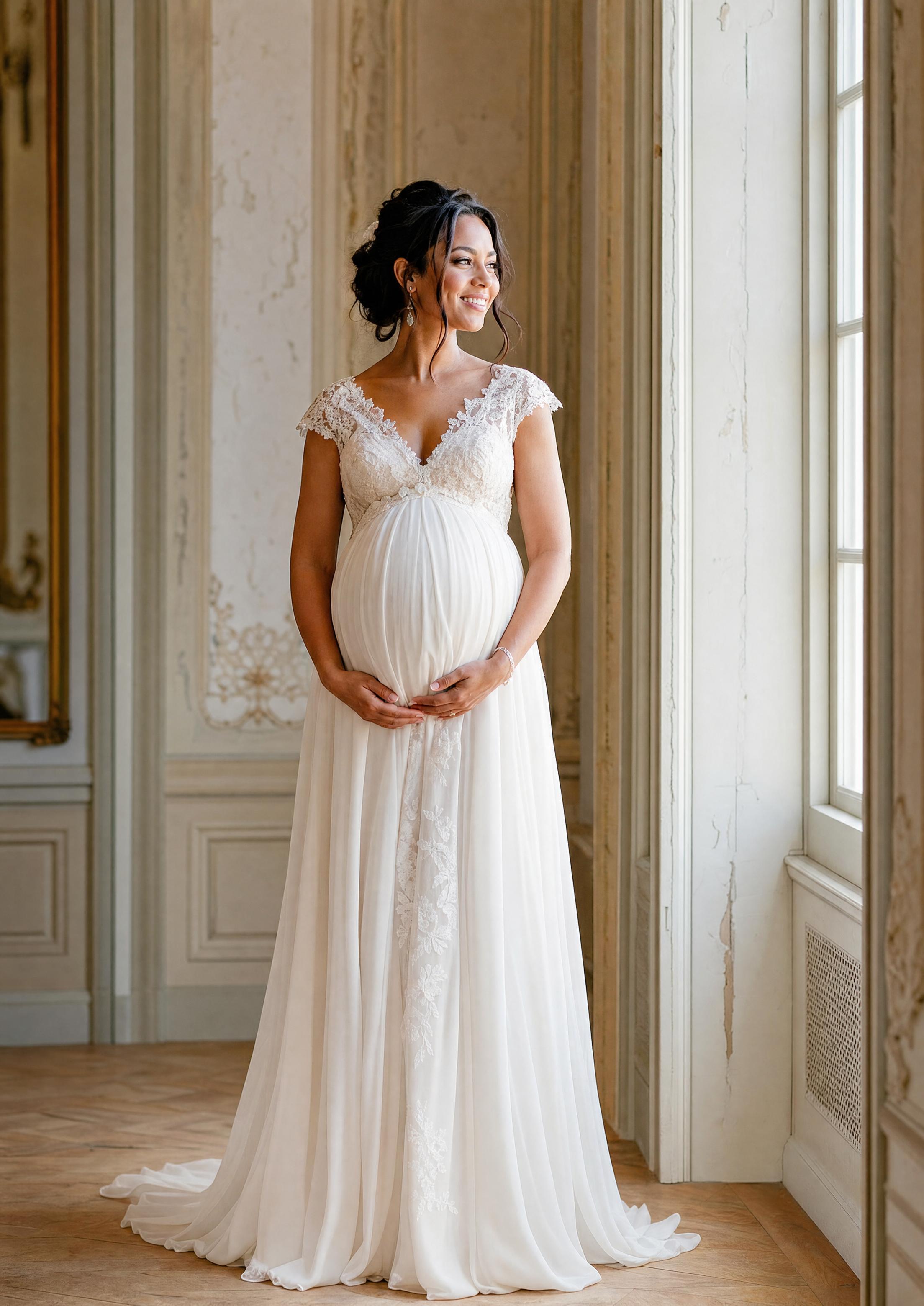 pregnant bride dress Where to Buy Maternity Wedding Dresses & Shop Our Favorites