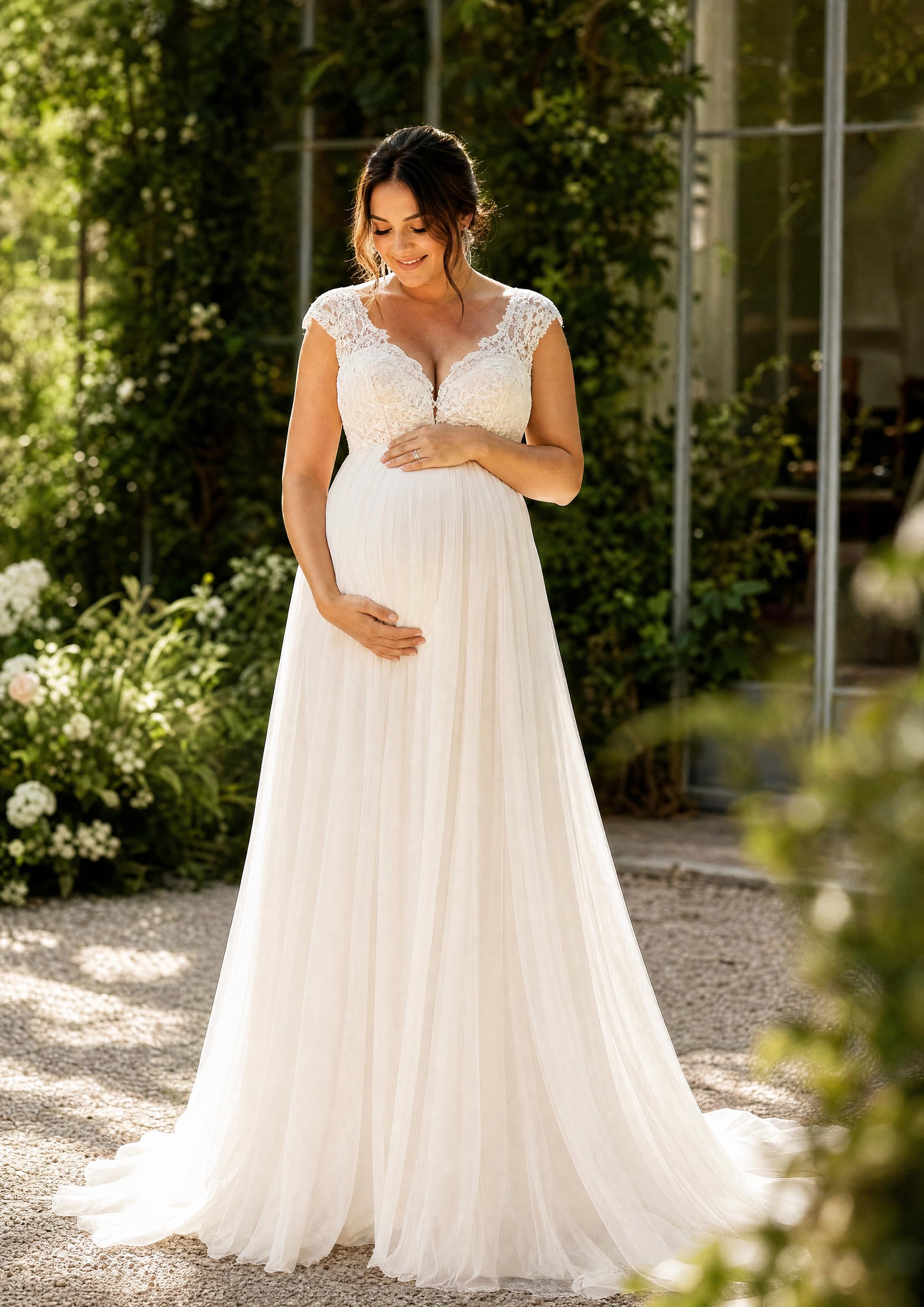 Maternity Wedding Dresses: How to Dress You & Your Bump | planning.wedding Maternity Wedding Dresses: How to Dress You & Your Bump | planning.wedding