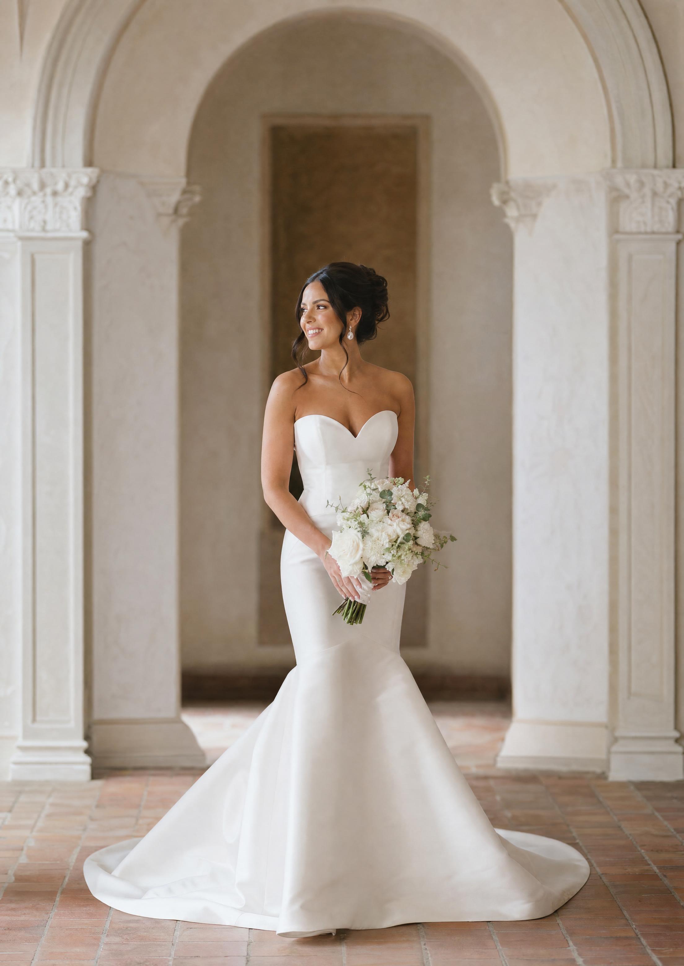 do satin wedding dresses photograph well Satin Wedding Dress & Gowns