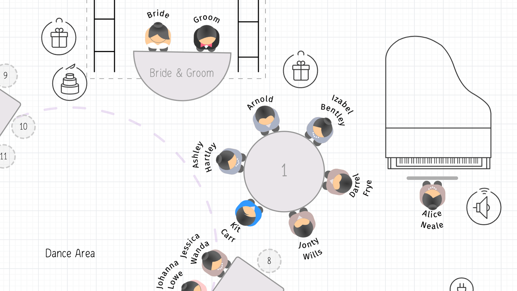 Las mejores ideas para el plano de asientos de tu boda, image size:1777x1000