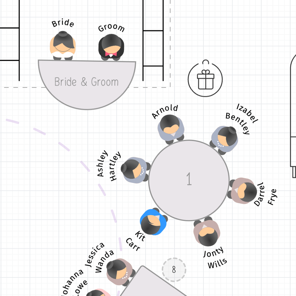 Seating Arrangement Restaurant Table And Chair Standard Size Slip