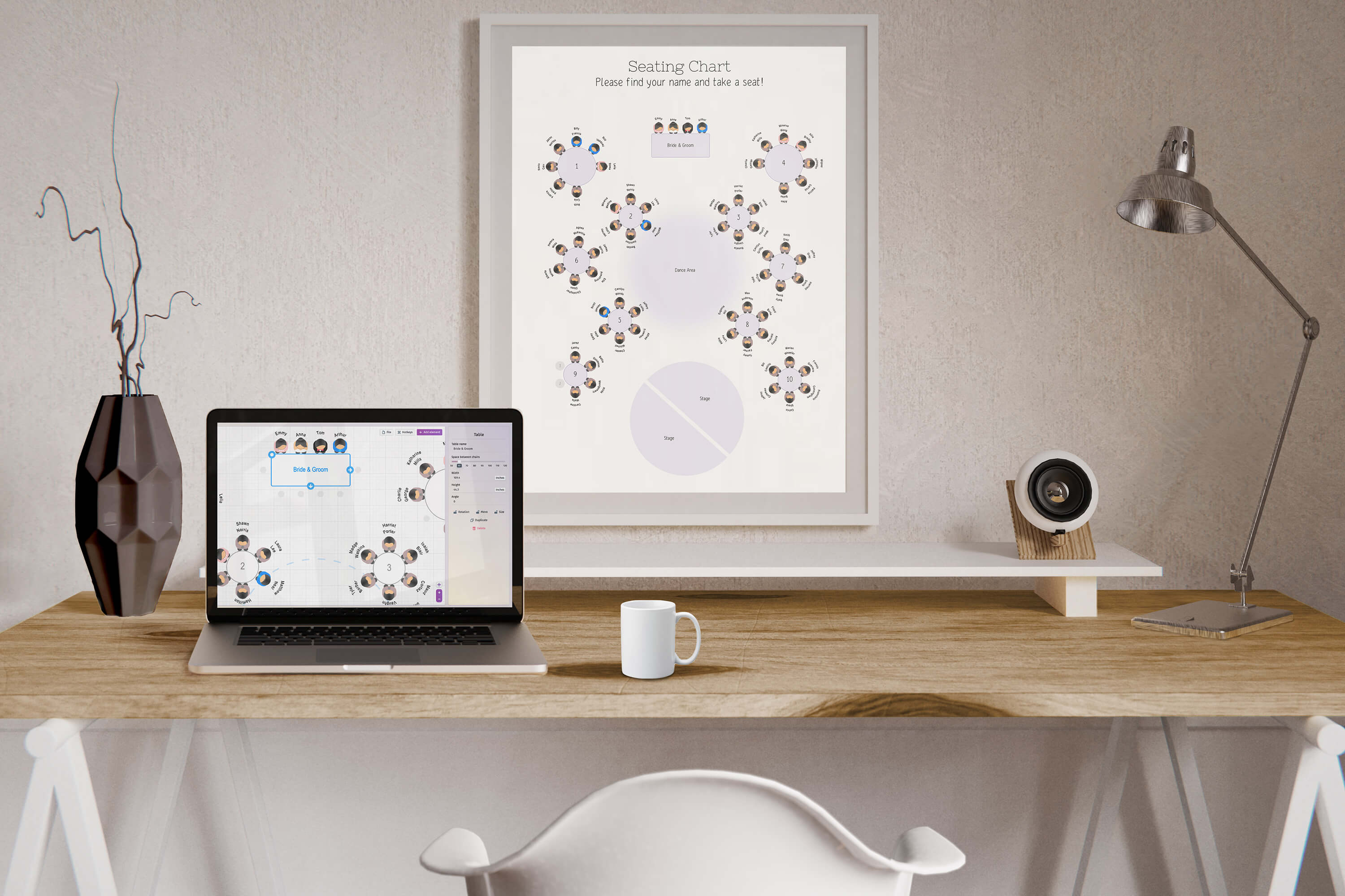 Descarga la plantilla del plano de mesas para boda, image size:3000x2000