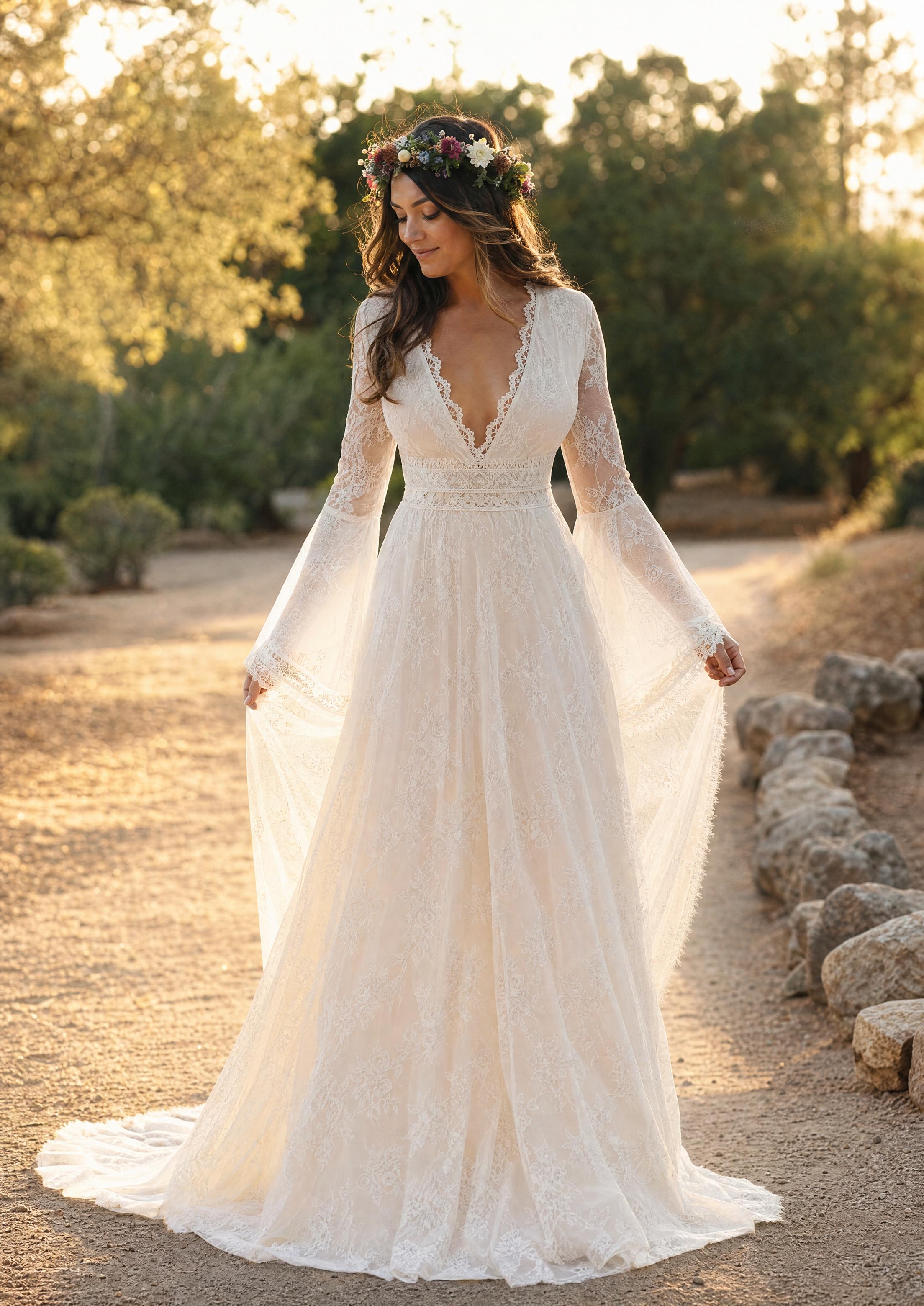 Boho Wedding Dresses: A 'Get the Look' Bridal Guide | planning.wedding Boho Wedding Dresses: A 'Get the Look' Bridal Guide | planning.wedding